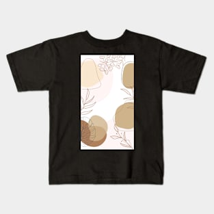 Abstract Essence: Aesthetic Geometric Watercolors Kids T-Shirt